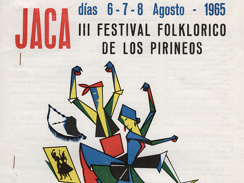 Fotos del Festival Folklórico de los Pirineos de Jaca. Año 1965