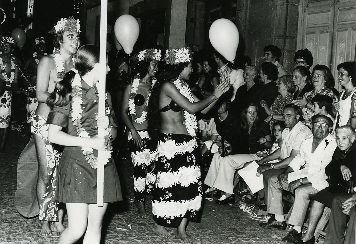 Festival Folklórico de los Pirineos 1973: Hawai. Foto: Archivo municipal