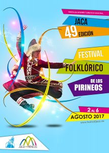 Cartel de la 49 edición del Festival Folklórico de los Pirineos 2017