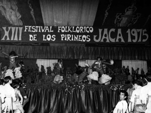 Año 1975. Festival Folklórico de los Pirineos de Jaca © Archivo Municipal