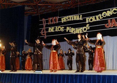 Año 1987. Festival Folklórico de los Pirineos de Jaca © Archivo Municipal