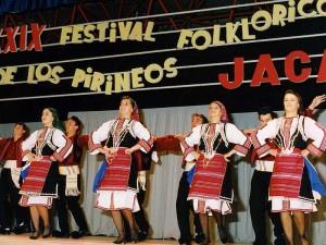 Año 1991. Festival Folklórico de los Pirineos de Jaca © Archivo Municipal