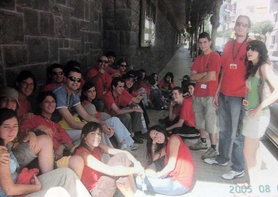 Voluntarios del Festival. Fotos: archivos personales cedidas al Ayuntamiento