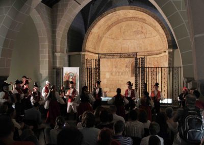 Inauguración de la Exposición 'Instrumentos sagrados. La voz del ritual' procedente del Museo de Urueña de Luis Delgado, acto que ha contado con la actuación musical del Grupo etnográfico Das Mariñas de Ferrol