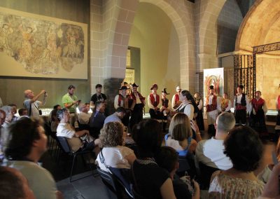 Inauguración de la Exposición 'Instrumentos sagrados. La voz del ritual' procedente del Museo de Urueña de Luis Delgado, acto que ha contado con la actuación musical del Grupo etnográfico Das Mariñas de Ferrol